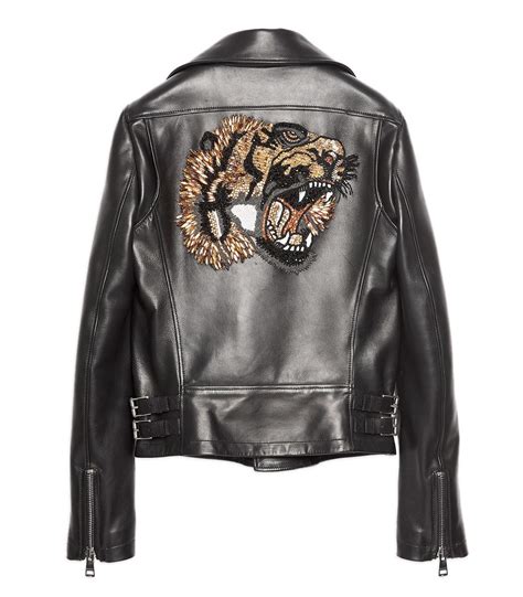 gucci tiger leather jacket john oliver|Gucci tiger jacket.